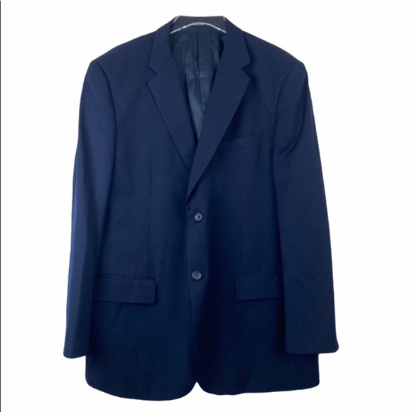 JOSEPH & FEISS Royal Blue Suit Jacket 2-Button Blazer 43R - Picture 1 of 8